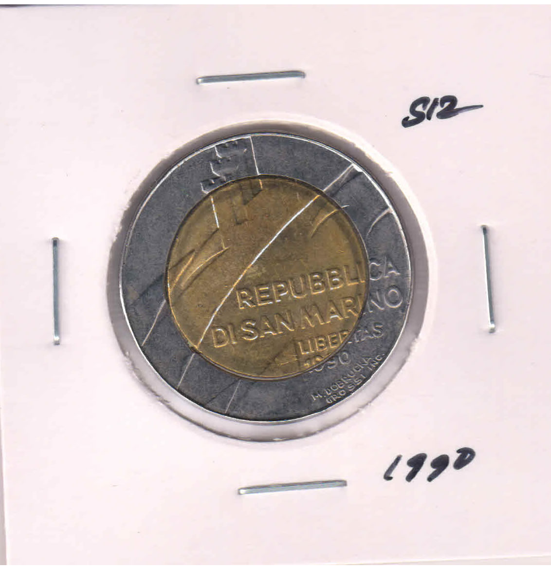 San Marino Lira Bimetal Coin S Kb Coins Currencies