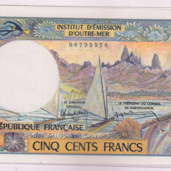 French Polynesia 500 Francs Unc Currency Note KB Coins Currencies   1 40 600x600 