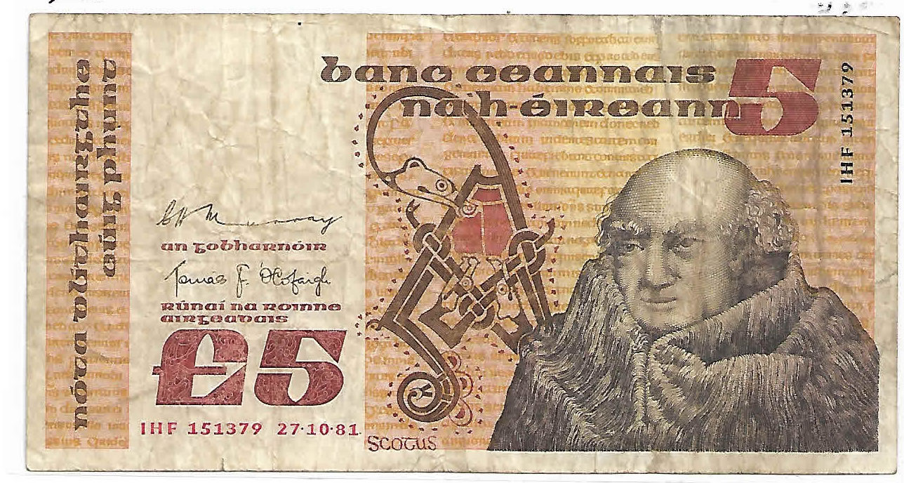 Ireland 5 pounds 1981 currency note KB Coins & Currencies