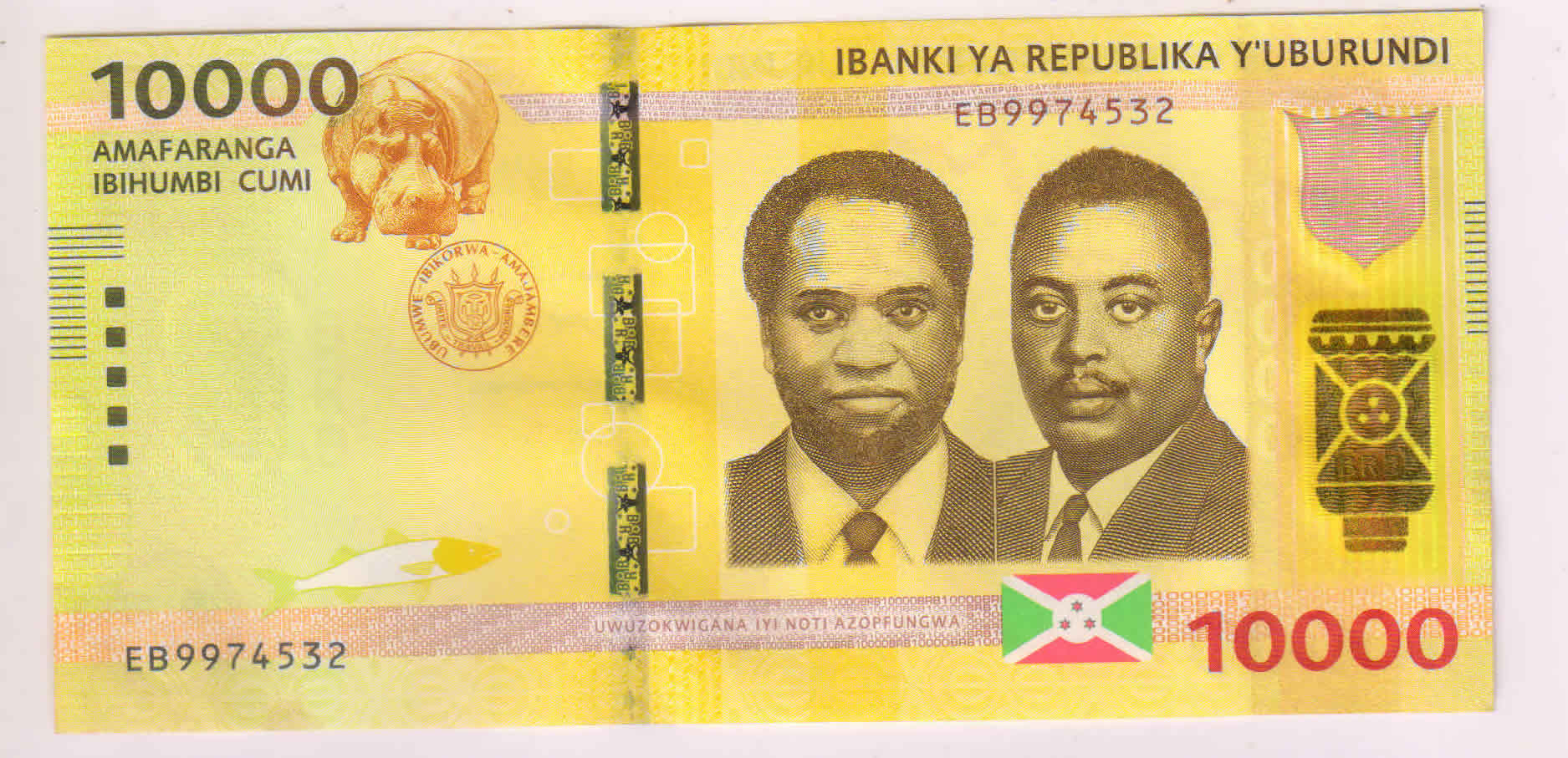 Burundi 10000 Francs 2015 UNC Currency Note KB Coins Currencies   3 6 