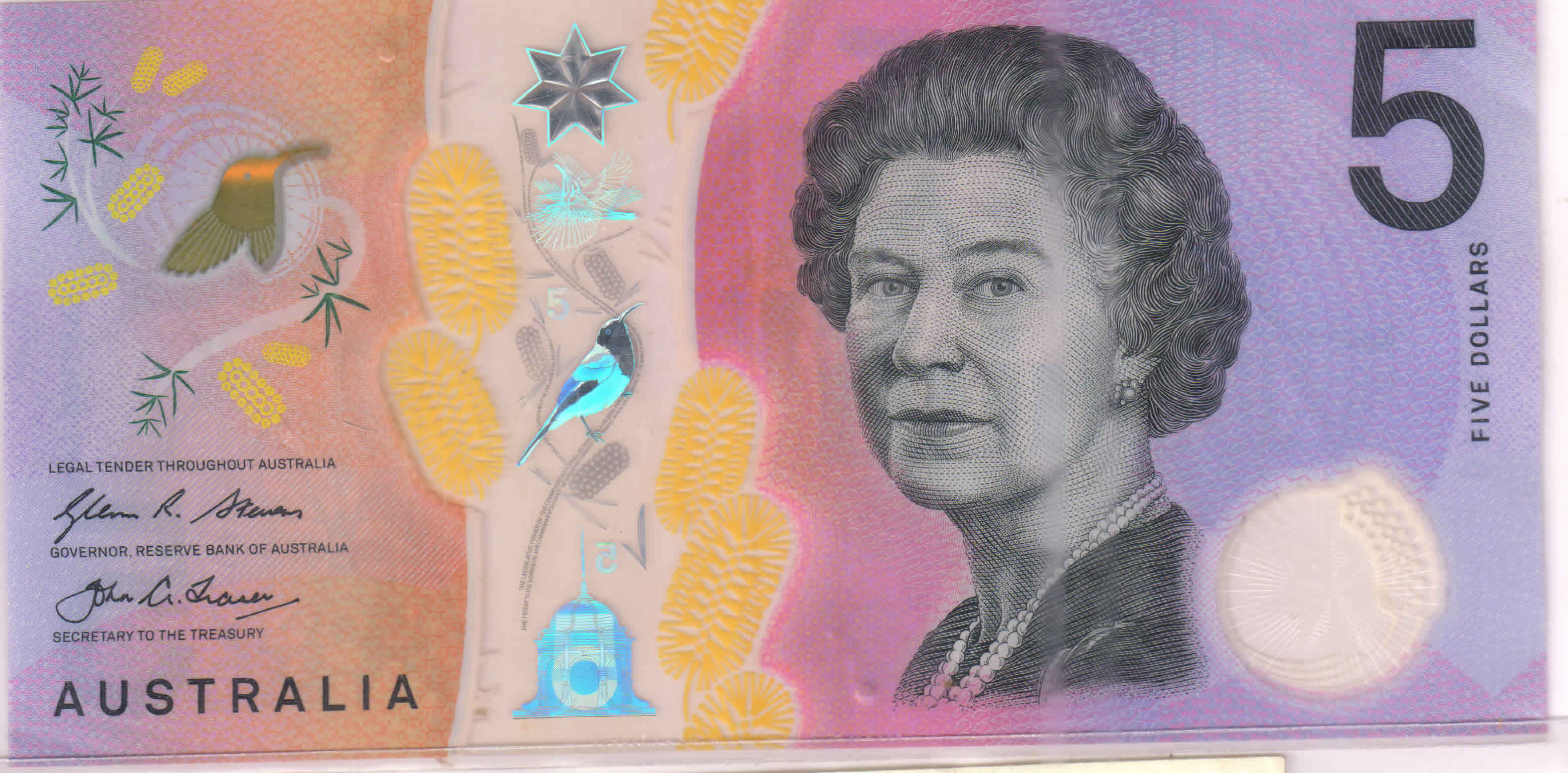 Australia - 5 dollars polymer Vf- currency note - KB Coins Australia - 5 dollars polymer Vf- currency note - KB Coins