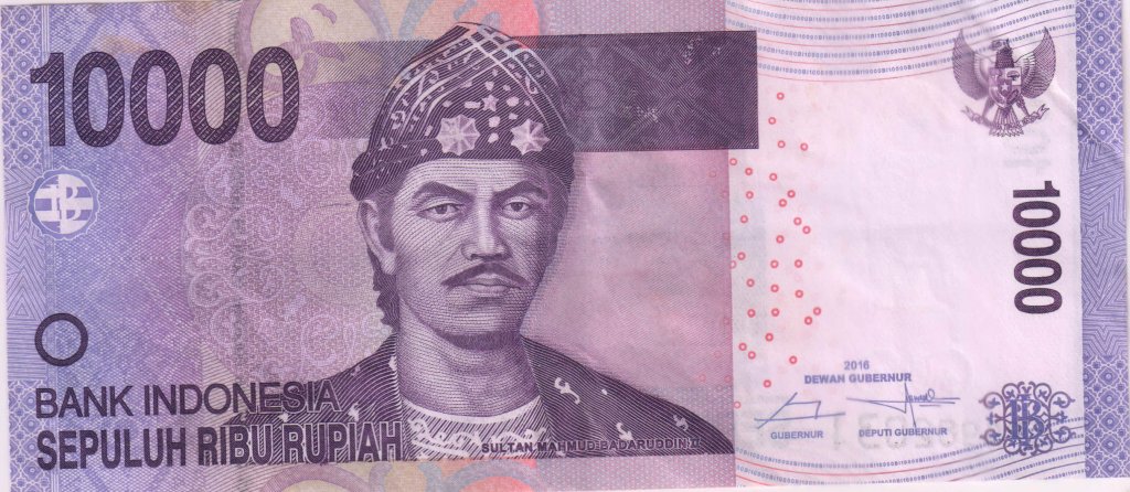 Indonesia - 10000 rupiah 2016 vf currency note - KB Coins & Currencies