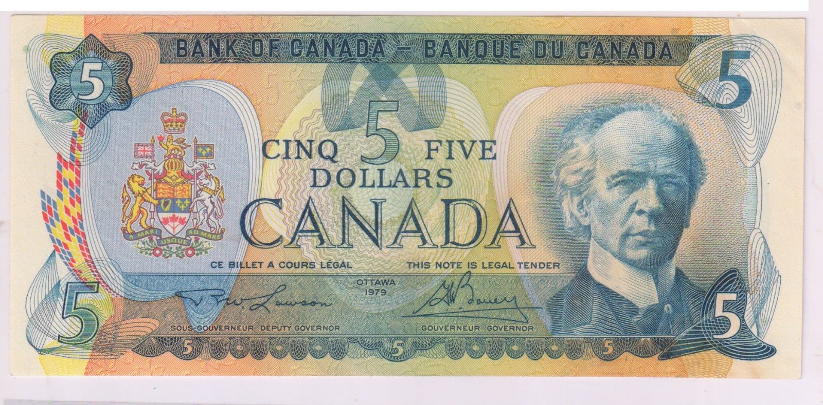 Canada - 5 dollars 1979 currency note - KB Coins & Currencies