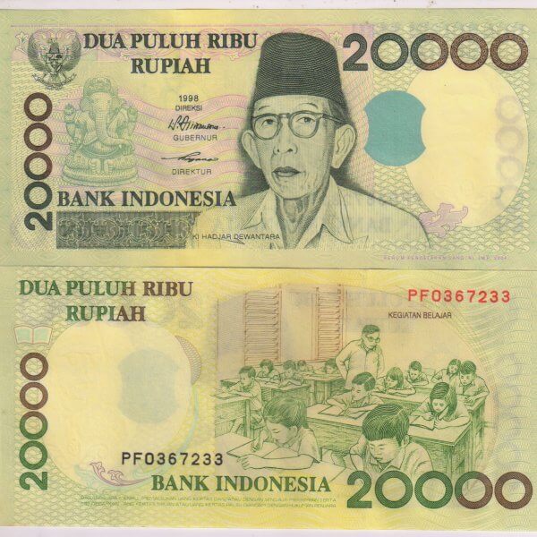Indonesia  20000 Genesa unc currency note  KB Coins & Currencies