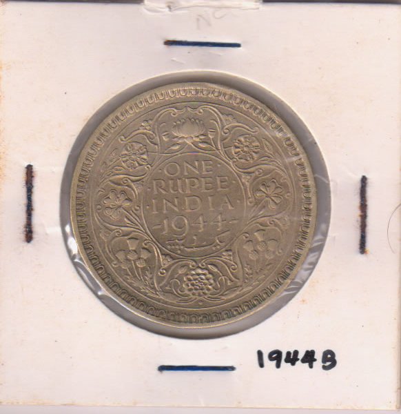 Br. India – Rupee 1944 B Coin - KB Coins & Currencies