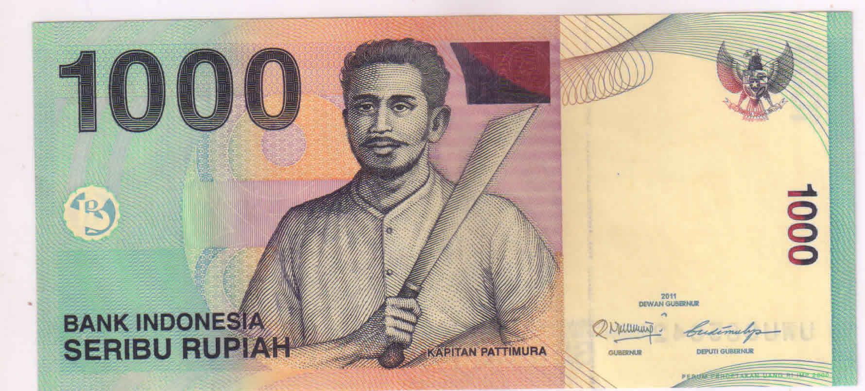 Indonesia - 1000 rupia 2009 unc currency note - KB Coins & Currencies