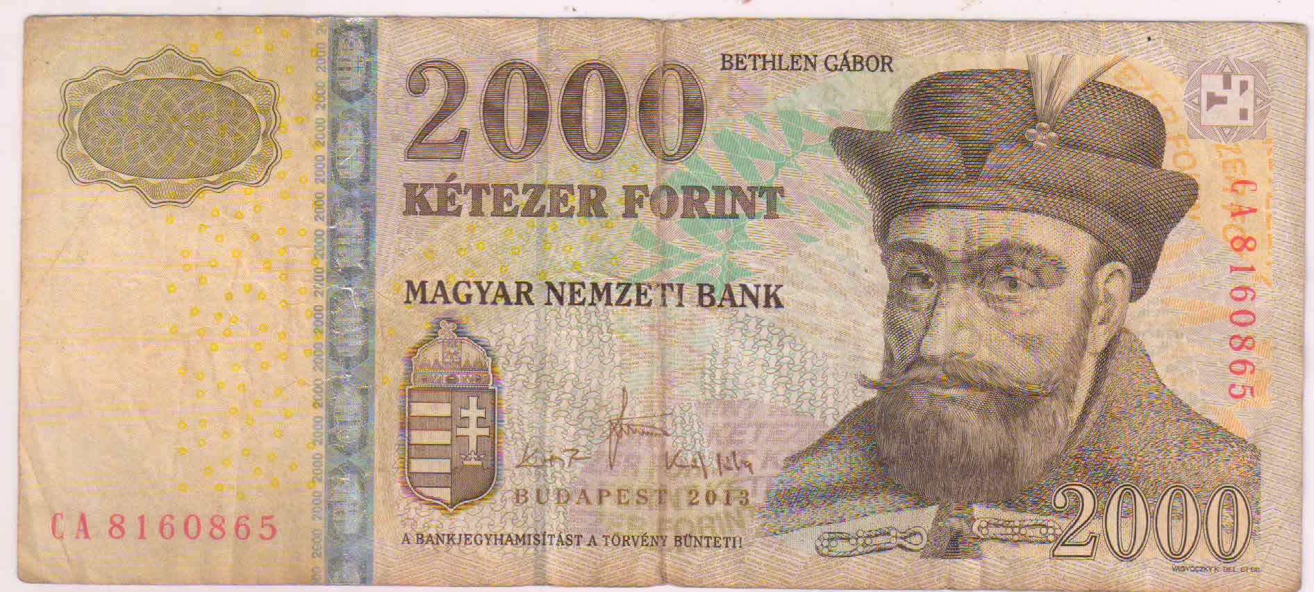 hungary-2000-froint-2013-used-currency-note-kb-coins-currencies