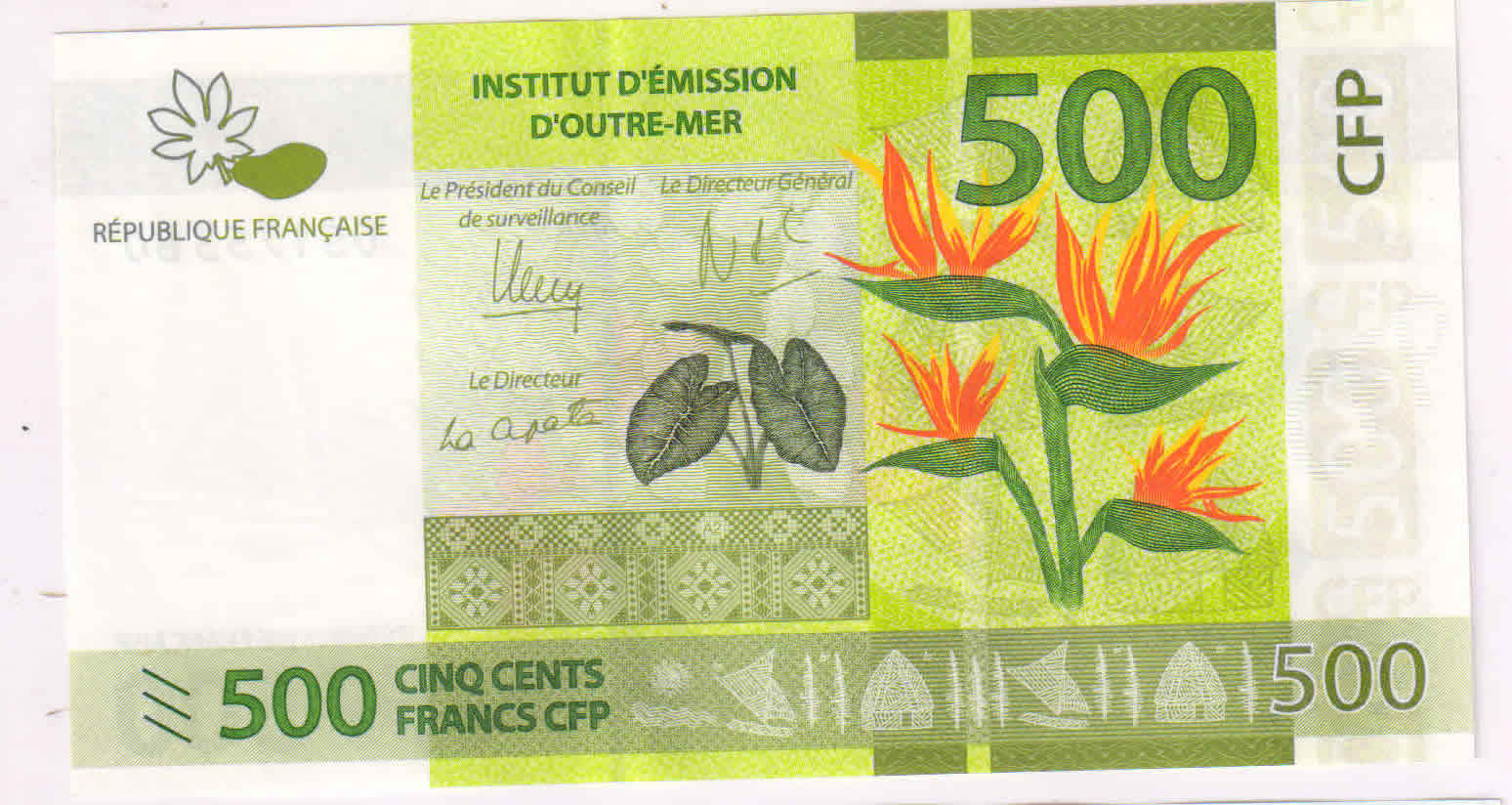 French Polynesia 500 Francs Unc Currency Note KB Coins Currencies   1c 