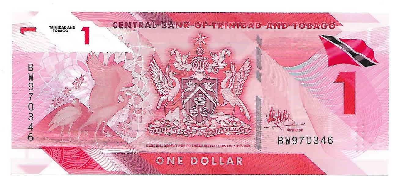 Trinidad And Tobago 1 Dollar 2020 Polymer Unc Currency Note Kb Coins And Currencies 0153