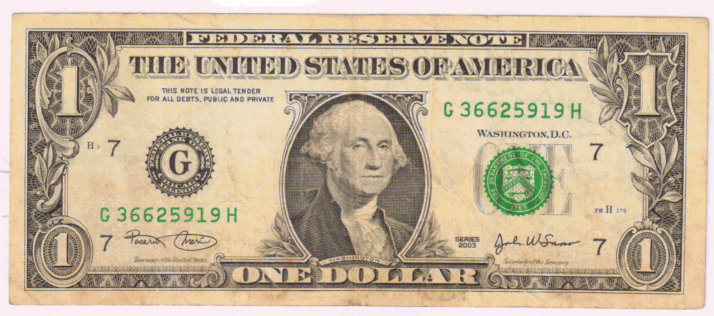 Usa 1 dollar G Illinois used currency note - KB Coins & Currencies