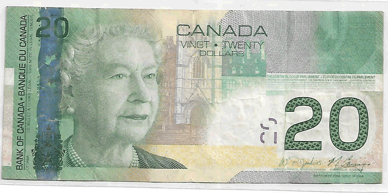 Canada - 20 dollars vf currency note - KB Coins & Currencies