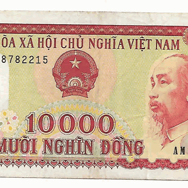 Vietnam 10000 dong Vf currency note - KB Coins & Currencies