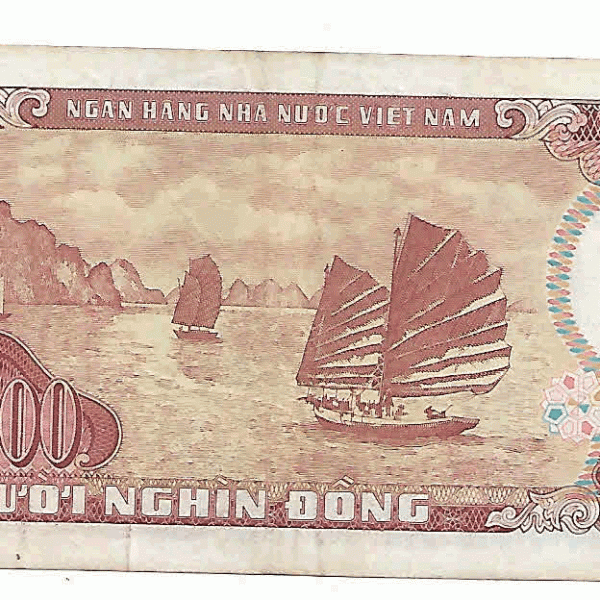 Vietnam 10000 dong Vf currency note - KB Coins & Currencies