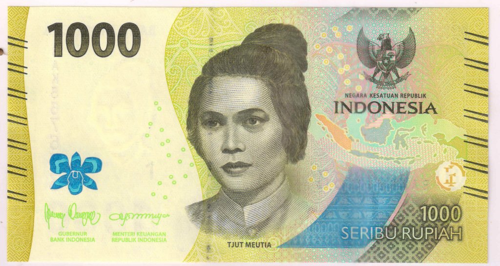 Indonesia - 1000 rupia 2022 unc currency note - KB Coins & Currencies