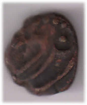 Arcot Nawab 1 4 Paisa Muhammed Ali 1751 95 Ad Copper Coin A 13 KB 