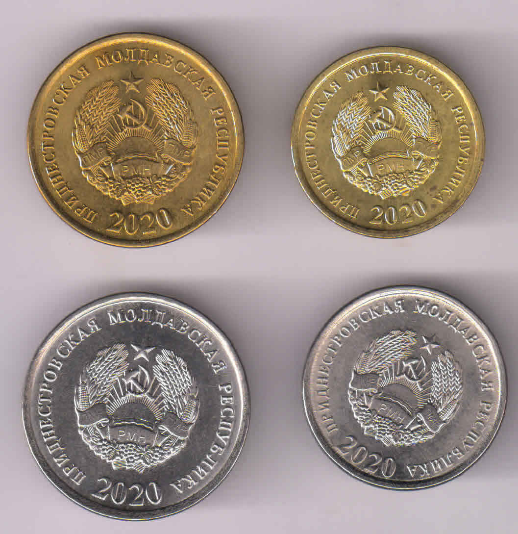 Transnistria set of 4 unc coins - KB Coins & Currencies